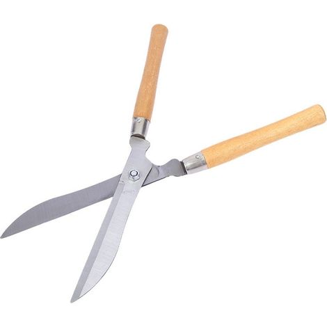 Cisaille à gazon avec manche en bois - Outil de taille - Longueur 52 cm - Taille (1/3)
