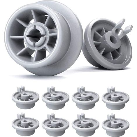 Lot De Roulettes Panier Lave-vaisselle – Roulettes Lave Vaisselle Compatibles Avec La Majorité De Lave-vaisselles – Chariot à Roulettes Pour Lave Vaisselle 8 Couverts (8 Pièces). (1/3)