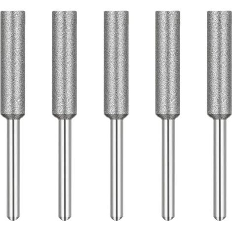 Fraise d'Affûteuse de Tronçonneuse,Diamant Affûteur de Tronçonneus,Têtes de Meulage en ,Pierre à Meuler pour Tronçonneuse,4 mm,pour Affûteur de Tronçonneuse ,5 Pièces (1/3)