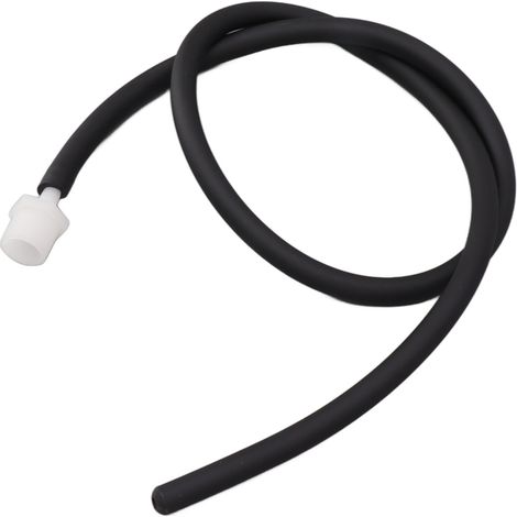 Kit de lavement portable et réutilisable en silicone, tube de lavement pour douche, pour le nettoyage anal, colique et vaginal, noir, 100 cm / 39,4 pouces (1/5)