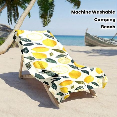 Grande serviette de plage surdimensionnée en microfibre douce et absorbante à séchage rapide pour salle de bain - 80 x 160 cm (1/2)