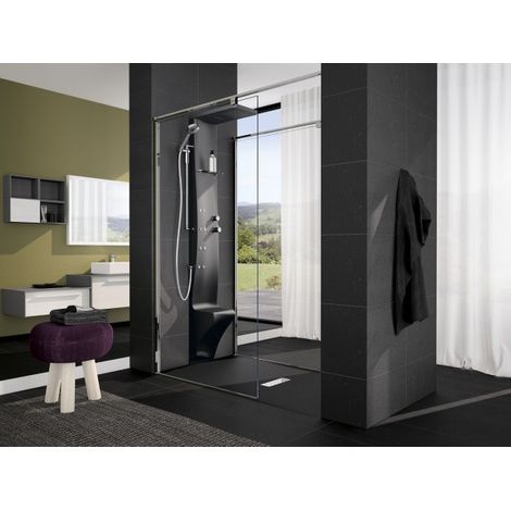 Colonne de douche NOVELLINI DRESS PLUS noire 213 cm-Noir-Noir-28 -- (1/5)