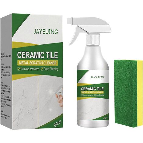 Pâte à polir écologique pour carrelage, élimine instantanément les rayures et les marques métalliques sur les meubles. Convient aux carreaux émaillés et redonne de l'éclat à votre cuisine. (1/5)