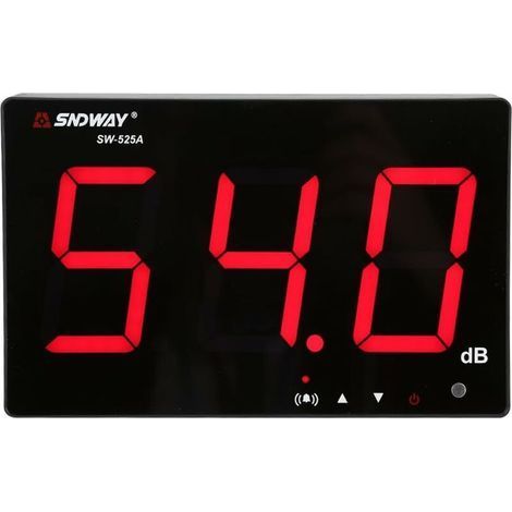 Tigrezy Sonomètre Enregistreur avec Seuils d'Alarme Fixés Décibelmètre Numérique LCD Portable 30130 dB Décibel Compteur pour Mesurer Les Bruits (1/5)