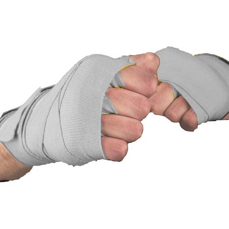 Bandage De Poignet - Coton Élastique 4,5 M X 5 Cm - Pour Boxe Kickboxing Muay-thaï MMA - Lot De 2 (1/5)