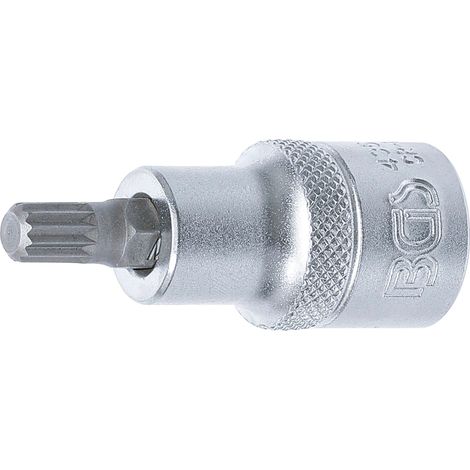 Punta de vaso BGS XZN M8 acero cromo vanadio 53 mm (1/2)
