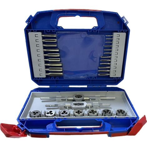 KRINO SET PER FILETTARE MASCHI E FILIERE METRICHE M3 - M12