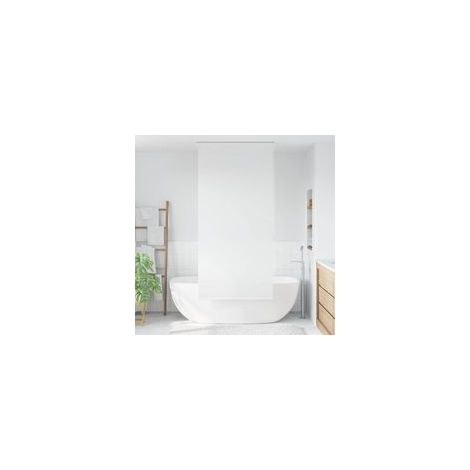 Tenda da doccia bianca 100 x 240 cm - Crezuo (1/4)