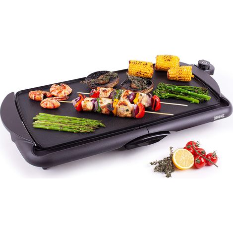 Gril électrique barbecue teppanyaki Duronic GP20 avec plateau 2000W