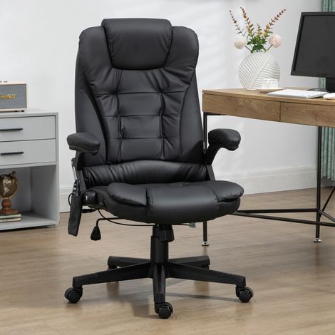 Sedia da ufficio con funzione massaggio, sedia direzionale ergonomica con funzione riscaldamento, funzione reclinabile, funzione dondolo, altezza regolabile, sedia da scrivania girevole a 360°, similp