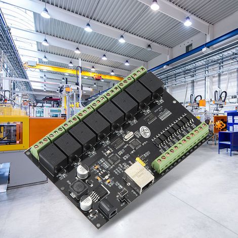 8-Wege-Netzwerkrelais-Schalter, Ethernet TCP/IP-Relais-Ein-/Ausgang (1/5)