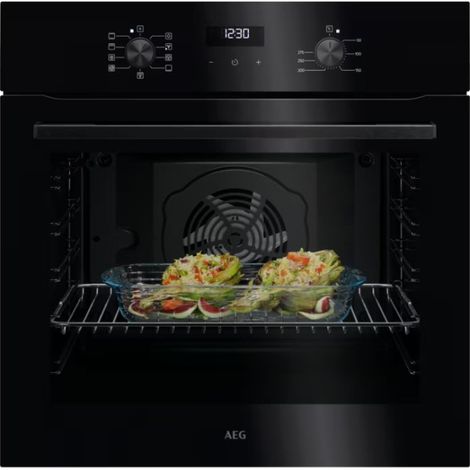 Aeg NBU5A20SK Forno da incasso Elettrivo ventilato Serie 5000 SurroundCook 72Lt Classe A+ - Nero (1/5)