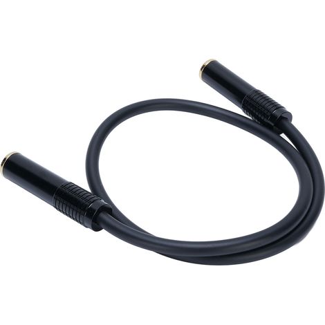 Câble d'extension audio 6,35 mm femelle vers femelle 1/4 pouce TS mono stéréo pour amplificateur, haut-parleur et guitare (1/5)