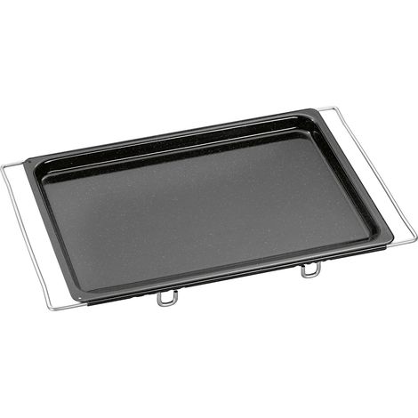 Riess Backblech Multiflex niedrig 41-51x33cm Schwarz Emaille