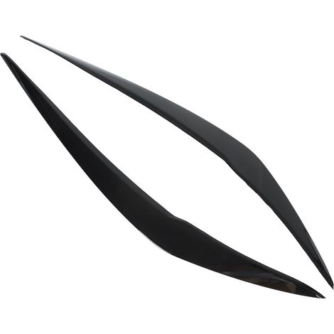 Paire de garnitures de sourcils de phares noir brillant, moulures de paupières gauche et droite pour BMW Série 1 F20 F21 restylé, hayon 2015-2019, kit de 2 pièces (1/5)