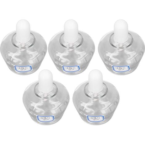 250 ml Alkohollampe, Borosilikatglas, 5er-Packung, wiederbefüllbar, für Labor, Chemieexperimente, Ausgießflasche, hitzebeständig. (1/5)