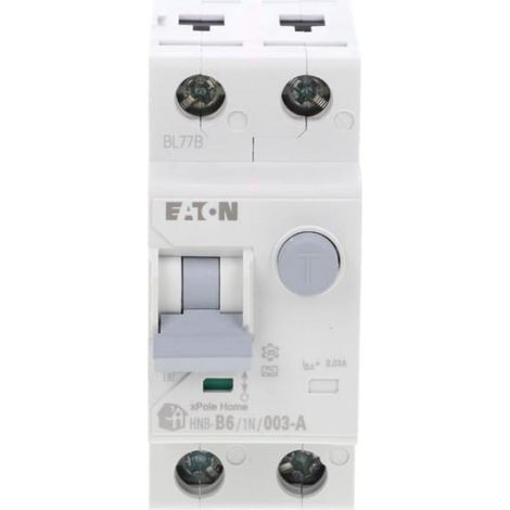 Disjoncteur différentiel 2P 6A B 0,03A type A xPole Home HNB-B6/1N/003-A 195130