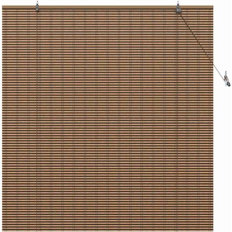 Store de Fenêtre,Store vénitien Géométrique Marron 150 x 160 cm Bambou CFW2661256 (1/5)