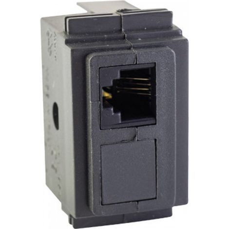PRESA TELEFONICA LIVING STANDARD RJ11-4C GRIGIO MAURER