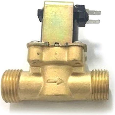Vanne d'eau 1/2" à simple corps DC12/24V AC220V normalement fermée, bobine électrique en laiton, électrovanne magnétique pour la régulation de l'eau E7CB