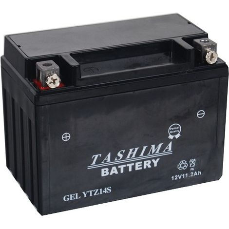 Batterie YTZ14S + à gauche