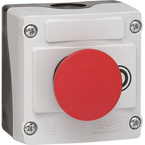 Baco LBX10210 Bouton champignon rouge pour porte garage (1/2)