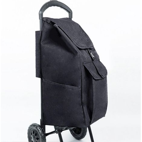 Sac de remplacement pour chariot de courses, cabas réutilisable pour caddie, sac de transport renforcé pour caddie de marché, usage domestique et bureau, compatible avec chariots de supermarché, modèl (1/2)