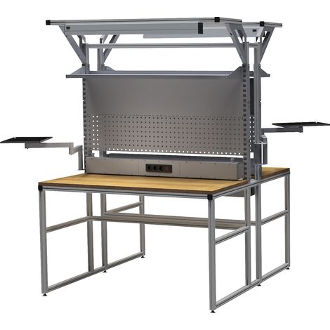 bedrunka hirth, Poste de travail workalu® avec superstructure, (1/4)