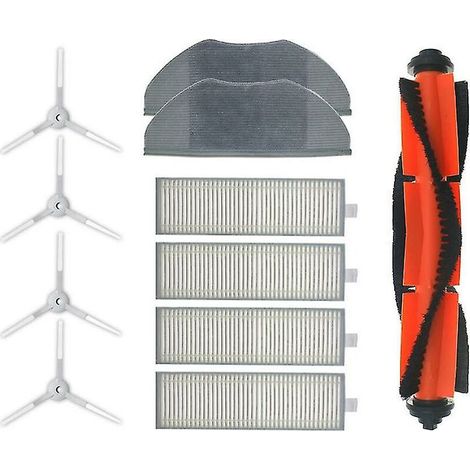 Zubehör für den Xiaomi Mijia G1 Saugroboter – 1 Hauptbürste, 4 Filter, 4 Seitenbürsten, 2 Wischtücher (1/5)