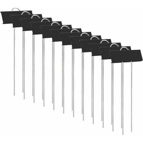 Étiquettes de Plantes, Marqueurs Étiquettes Plante, 12 Pcs Étiquette Jardin Métal Durable Antirouille Étiquettes Potager Marqueur pour Fleur Légumes Graine Jardin Pépinière (Noir) (1/5)