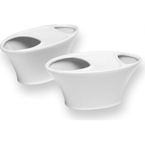 ASTUCEO - Distributeur de cacahuetes en porcelaine - Lot de 2