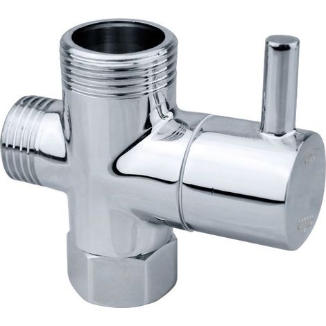 G1/2 pouces 3 voies bras de douche inverseur universel salle de bain système de douche pièce de rechange pour pommeau de douche à main (1/4)