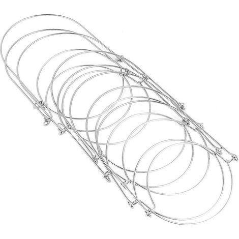 Set mit 8 Deckelhaltern für Einmachgläser, Griffe aus Edelstahldraht, passend für eine 70-mm-Öffnung. – 70 mm – Silber (1/3)
