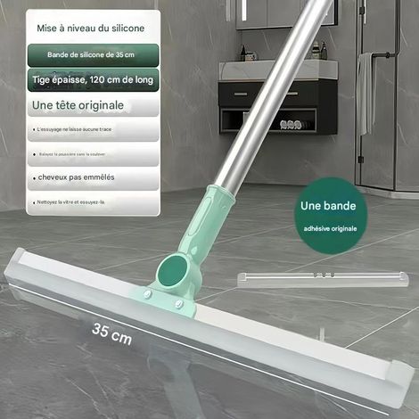 Grattoir magique en silicone - 2 en 1 : Gratter et nettoyer - Sans eau ni traces - Sans poils-35cm (1/5)