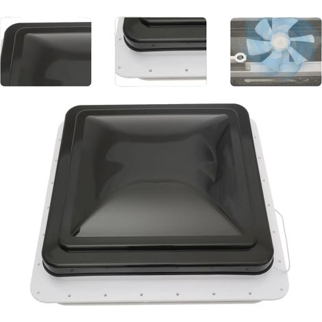 Ventilateur de toit RV, installation facile, design durable, BLANC (1/5)