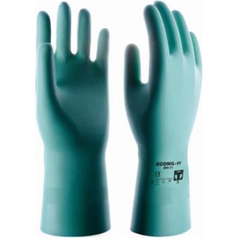 Gant économique en nitrile satiné 3L Sulfatar chimique Cat2 T-8BN11