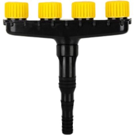 Tête d'arrosage réglable à 4 buses — 27,5 x 27,5 cm — Arrosage efficace du jardin et de la pelouse, dotée d'un mode brumisation fine (1/3)