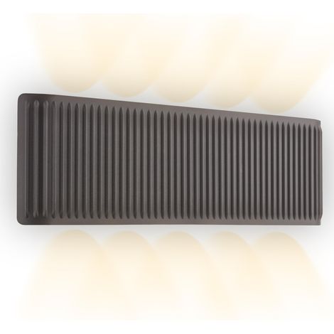 Lampe murale sans fil, tactile, intensité variable, lumière blanc chaud, éclairage haut et bas, applique murale sans fil, applique rechargeable, lampe chambre, 28.5x9x4.5 cm, Anthracite (1/5)