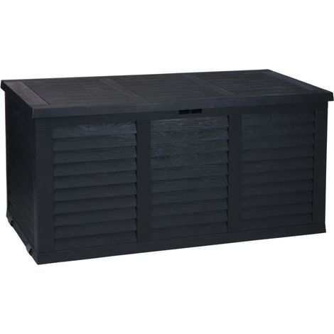 ProGarden Gartenbox mit Rollen 300 L Dunkelgrau