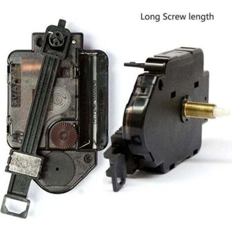 Mécanisme d\'horloge à pendule à axe Long classique pièces de réparation de mouvement pièces de moteur d\'horloge murale bricolage accessoires pour la maison horloge à Quartz pratique