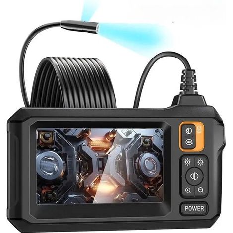 Cámara de inspección endoscópica - Cámara de inspección HD  Cámara única con 8 LED - Pantalla de 4,3" - Resistente al agua - Cable de 10 m (1/5)