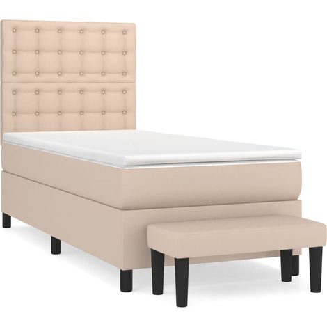 Maison Exclusive - Boxspringbett mit Matratze Cappuccino-Braun 90