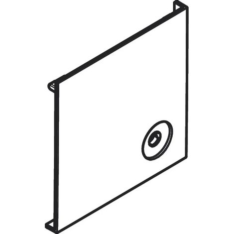 Hansgrohe Touche square droite pour 3 sorties, finition : Blanc mat, 94948700