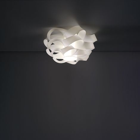 Plafoniera una luce CLOUD Bianco diametro 60x h28 cm (1/2)