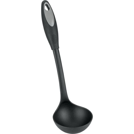 Mestolo da zuppa in Metaltex con manico in nylon e gomma Britannia (1/2)