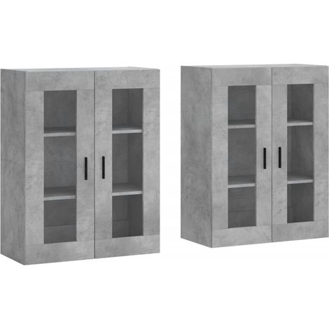 Maison Exclusive - Armarios de pared 2 uds madera de ingeniería g (1/5)