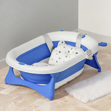 Baignoire bébé pliable avec coussin réglable et bouchon en pP tpe (1/5)