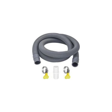Flexible de Vidange Universel 3m pour Machine à Laver et Lave-Vaisselle, Haute Résistance (1/4)