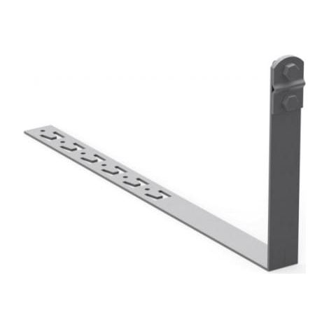 Supporto per filo di messa a terra sotto le tegole L-330/con ganci/corto 10.2/Z/S OG /91003002/