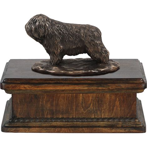 Cane da pastore polacco di pianura, PON - urna per ceneri di cane, urna classica con statuetta, urna elegante con cane di Art-Dog (1/5)